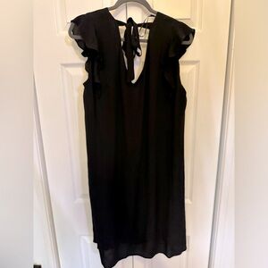 Mango minidress with ruffles shoulder, XL